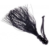 Черная силиконовая плетка - 25,4 см. - Boys of Toys - купить с доставкой в Томске