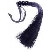 Черная силиконовая плетка - 25,4 см. - Boys of Toys - купить с доставкой в Томске