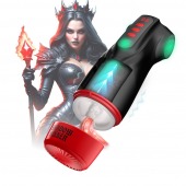 Интерактивный мастурбатор Raven с вакуумом, вибрацией и подсветкой - Shots Media BV - в Томске купить с доставкой