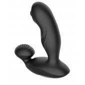 Черный вибромассажер простаты с вращающимся шариком - Secwell - в Томске купить с доставкой