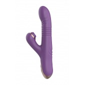 Фиолетовый вибратор-кролик с возвратно-поступательной стимуляцией - Secwell