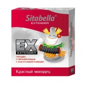 Стимулирующая насадка Sitabella Extender  Красный молодец - Sitabella - купить с доставкой в Томске