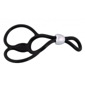 Лассо с подхватом мошонки Triple Ball-und Cockring - Orion - в Томске купить с доставкой Лассо с подхватом мошонки Triple Ball-und Cockring - Orion - в Томске купить с доставкой