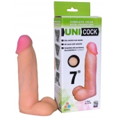 Фаллическая насадка Харнесс UNICOCK 7  - 19 см. - LOVETOY (А-Полимер) - купить с доставкой в Томске