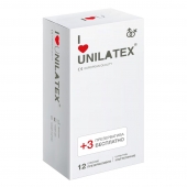 Ультратонкие презервативы Unilatex Ultra Thin - 12 шт. + 3 шт. в подарок - Unilatex - купить с доставкой в Томске