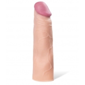 Реалистичная насадка с ярко выраженной головкой - 16,5 см. - A-toys - в Томске купить с доставкой Реалистичная насадка с ярко выраженной головкой - 16,5 см. - A-toys - в Томске купить с доставкой