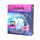 Стимулирующая насадка со спиралью из усиков Platino  Шторм - Sitabella - купить с доставкой в Томске