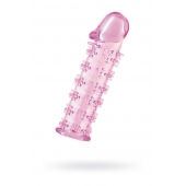 Гелевая розовая насадка на фаллос с шипами - 12 см. - Toyfa Basic - в Томске купить с доставкой Гелевая розовая насадка на фаллос с шипами - 12 см. - Toyfa Basic - в Томске купить с доставкой