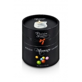 Массажная свеча с ароматом бубль-гума Bougie de Massage Gourmande Bubble Gum - 80 мл. - Plaisir Secret - купить с доставкой в Томске