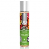 Смазка с ароматом тропических фруктов JO Flavored Tropical Passion - 30 мл. - System JO - купить с доставкой в Томске