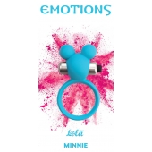 Голубое эрекционное виброколечко Emotions Minnie Breeze - Lola Games - в Томске купить с доставкой