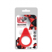 Красное эрекционное кольцо LIT-UP SILICONE STIMU RING 1 RED - Dream Toys - в Томске купить с доставкой
