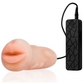 Мастурбатор-ротик с вибрацией REALSTUFF VIBRATING MASTURBATOR MOUTH - Dream Toys - в Томске купить с доставкой