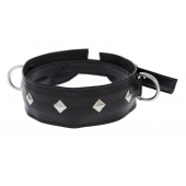 Полиуретановый ошейник с пуклями и D-кольцами Collar with Studs - Blush Novelties - купить с доставкой в Томске