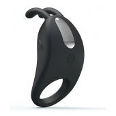 Чёрное эрекционное кольцо с вибрацией Rabbit Vibrator - Baile - в Томске купить с доставкой