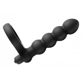 Насадка для двойного проникновения Double Fun Cock Ring with Double Penetration Vibe - XR Brands - в Томске купить с доставкой