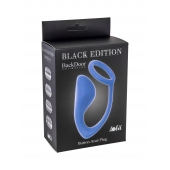 Синее эрекционное кольцо с анальной пробкой Button Anal Plug - Lola Games - в Томске купить с доставкой