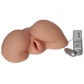 Телесная вибровагина из киберкожи с выносным пультом - LOVETOY (А-Полимер) - в Томске купить с доставкой