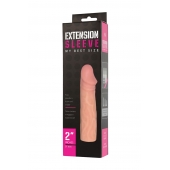 Телесная насадка-удлинитель Extension sleeve - 17 см. - Sitabella - в Томске купить с доставкой