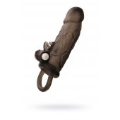 Чёрная насадка на пенис Toyfa XLover с вибрацией - ToyFa - в Томске купить с доставкой