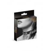 Узенький ошейник из полиуретана с кольцом - Bijoux Pour Toi - купить с доставкой в Томске