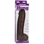 Большая насадка для трусиков Vac-U-Lock Realistic Hung - 31,7 см. - Doc Johnson - купить с доставкой в Томске