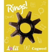 Чёрное эрекционное кольцо Rings Cogweel - Lola Games - в Томске купить с доставкой