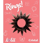 Чёрное эрекционное кольцо Rings Cristal - Lola Games - в Томске купить с доставкой