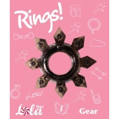 Чёрное эрекционное кольцо Rings Gear - Lola Games - в Томске купить с доставкой