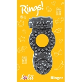 Чёрное эрекционное кольцо Rings Ringer - Lola Games - в Томске купить с доставкой