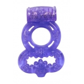 Фиолетовое эрекционное кольцо Rings Treadle с подхватом - Lola Games - в Томске купить с доставкой