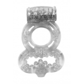 Прозрачное эрекционное кольцо Rings Treadle с подхватом - Lola Games - в Томске купить с доставкой