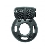 Черное эрекционное кольцо с вибрацией Rings Axle-pin - Lola Games - в Томске купить с доставкой