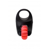 Чёрно-красное эрекционное виброкольцо Erotist - Erotist Adult Toys - в Томске купить с доставкой
