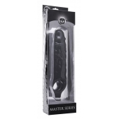 Чёрная увеличивающая насадка на член Mamba Cock Sheath Packaged - 16,5 см. - XR Brands - в Томске купить с доставкой