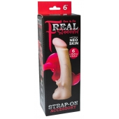 Телесная насадка REAL Standard с усиками на основании - 19 см. - LOVETOY (А-Полимер) - купить с доставкой в Томске