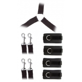 Комплект наручников и поножей LUXURIOUS BED RESTRAINT CUFF SET - Blush Novelties - купить с доставкой в Томске