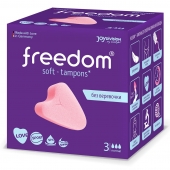 Женские гигиенические тампоны без веревочки FREEDOM normal - 3 шт. - Freedom - купить с доставкой в Томске
