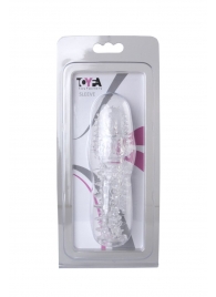 Прозрачная насадка с шишечками и шипами - 13,5 см. - Toyfa Basic - в Томске купить с доставкой