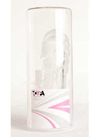 Прозрачная гелевая насадка с клиторальным отростком - 13 см. - Toyfa Basic - в Томске купить с доставкой Прозрачная гелевая насадка с клиторальным отростком - 13 см. - Toyfa Basic - в Томске купить с доставкой