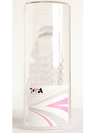 Гелевая прозрачная насадка с 2 отростками - 13 см. - Toyfa Basic - в Томске купить с доставкой Гелевая прозрачная насадка с 2 отростками - 13 см. - Toyfa Basic - в Томске купить с доставкой