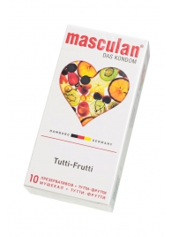 Жёлтые презервативы Masculan Ultra Tutti-Frutti с фруктовым ароматом - 10 шт. - Masculan - купить с доставкой в Томске