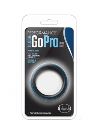 Черно-синее эрекционное кольцо Silicone Go Pro Cock Ring - Blush Novelties - в Томске купить с доставкой