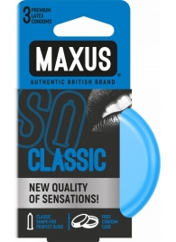 Классические презервативы в железном кейсе MAXUS Classic - 3 шт. - Maxus - купить с доставкой в Томске