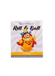 Стимулирующий презерватив-насадка Roll   Ball Banana - Sitabella - купить с доставкой в Томске