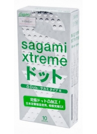 Презервативы Sagami Xtreme Type-E с точками - 10 шт. - Sagami - купить с доставкой в Томске