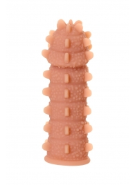 Телесная реалистичная насадка KOKOS Extreme Sleeve 04 с дополнительной стимуляцией - 12,7 см. - KOKOS - в Томске купить с доставкой Телесная реалистичная насадка KOKOS Extreme Sleeve 04 с дополнительной стимуляцией - 12,7 см. - KOKOS - в Томске купить с доставкой