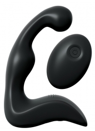 Черный вибромассажер простаты с пультом ДУ Control P-Spot Pro - Pipedream - в Томске купить с доставкой