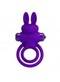 Фиолетовое эрекционное кольцо с вибростимуляцией клитора Vibrant Penis Ring III - Baile - в Томске купить с доставкой