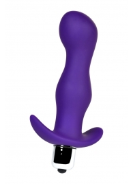 Фиолетовая изогнутая анальная вибропробка - 12,9 см. - A-toys в Томске Фиолетовая изогнутая анальная вибропробка - 12,9 см. - A-toys